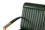 GINER Y COLOMER Sillón en peau naturelle vert et doré